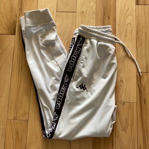 White Kappa Joggers